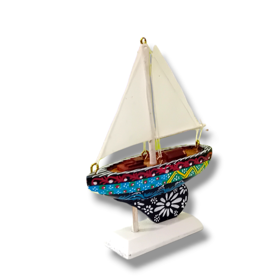 Barchetta a vela - Miniature Decorate - codice 31