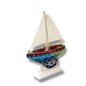 Barchetta a vela - Miniature Decorate - codice 31