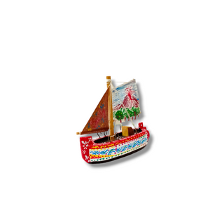 Barchetta a vela - Miniature Decorate - codice 36